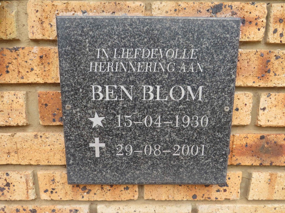 BLOM Ben 1930-2001