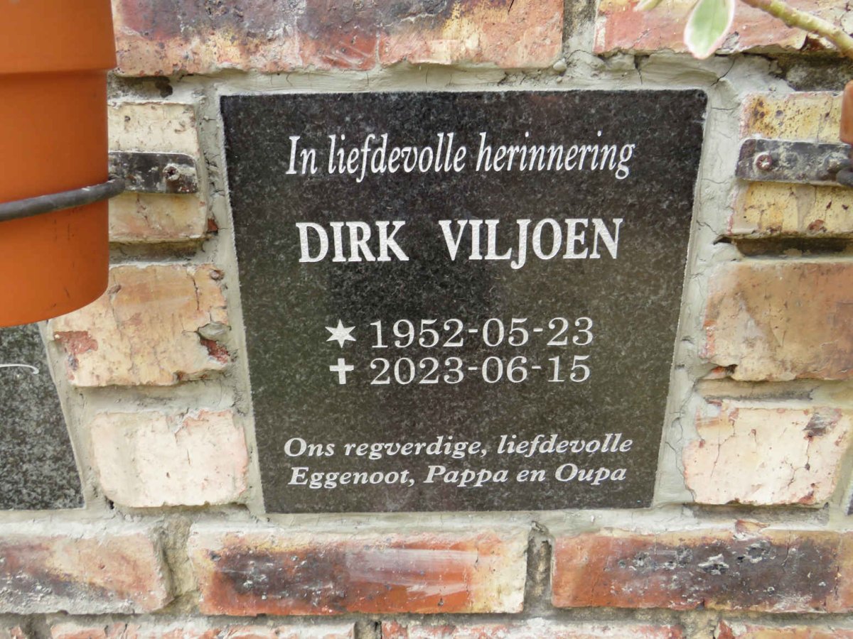 VILJOEN Dirk 1952-2023