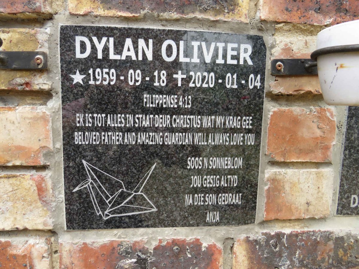 OLIVIER Dylan 1959-2020