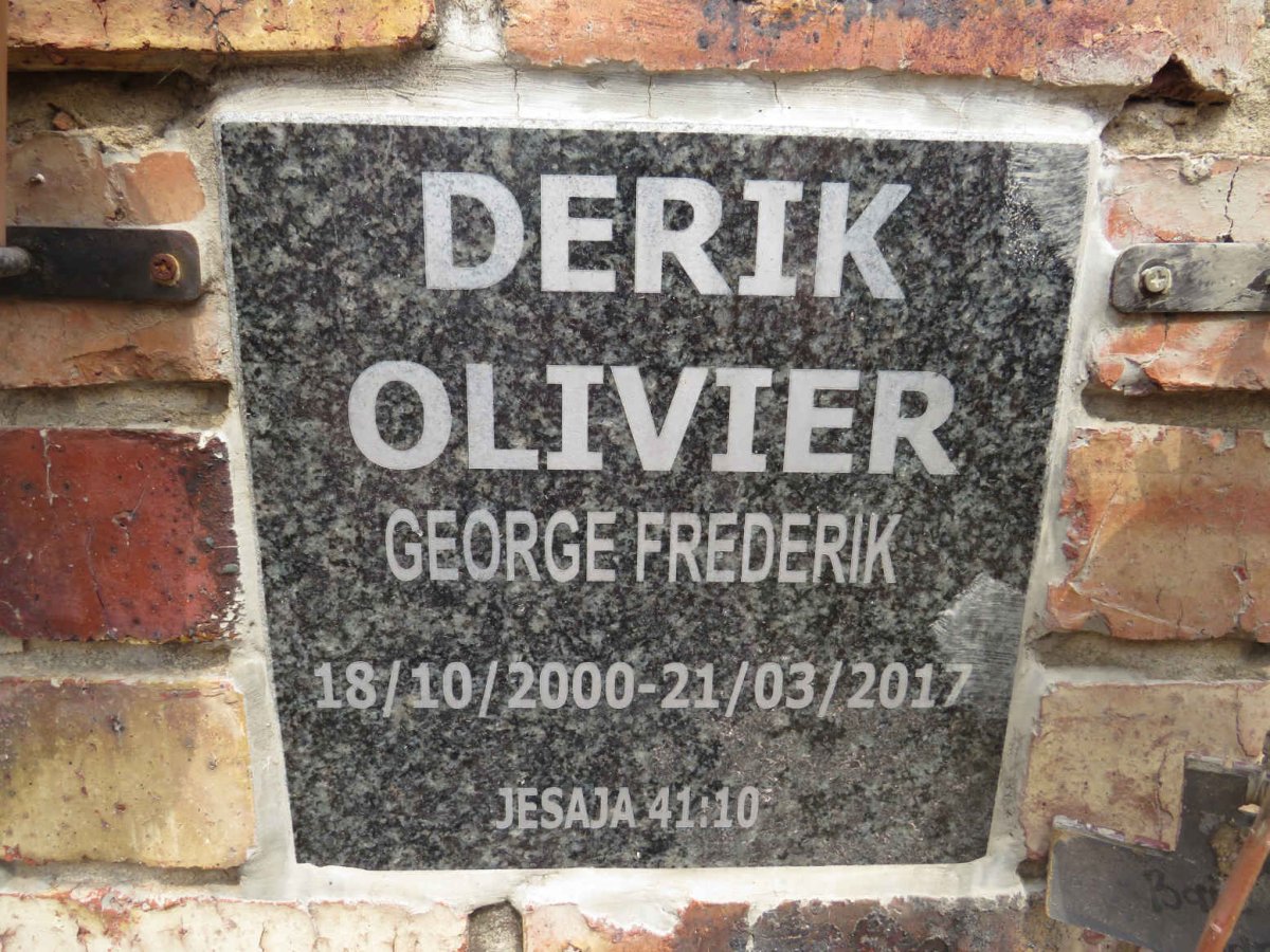 OLIVIER George Frederik 100-2017