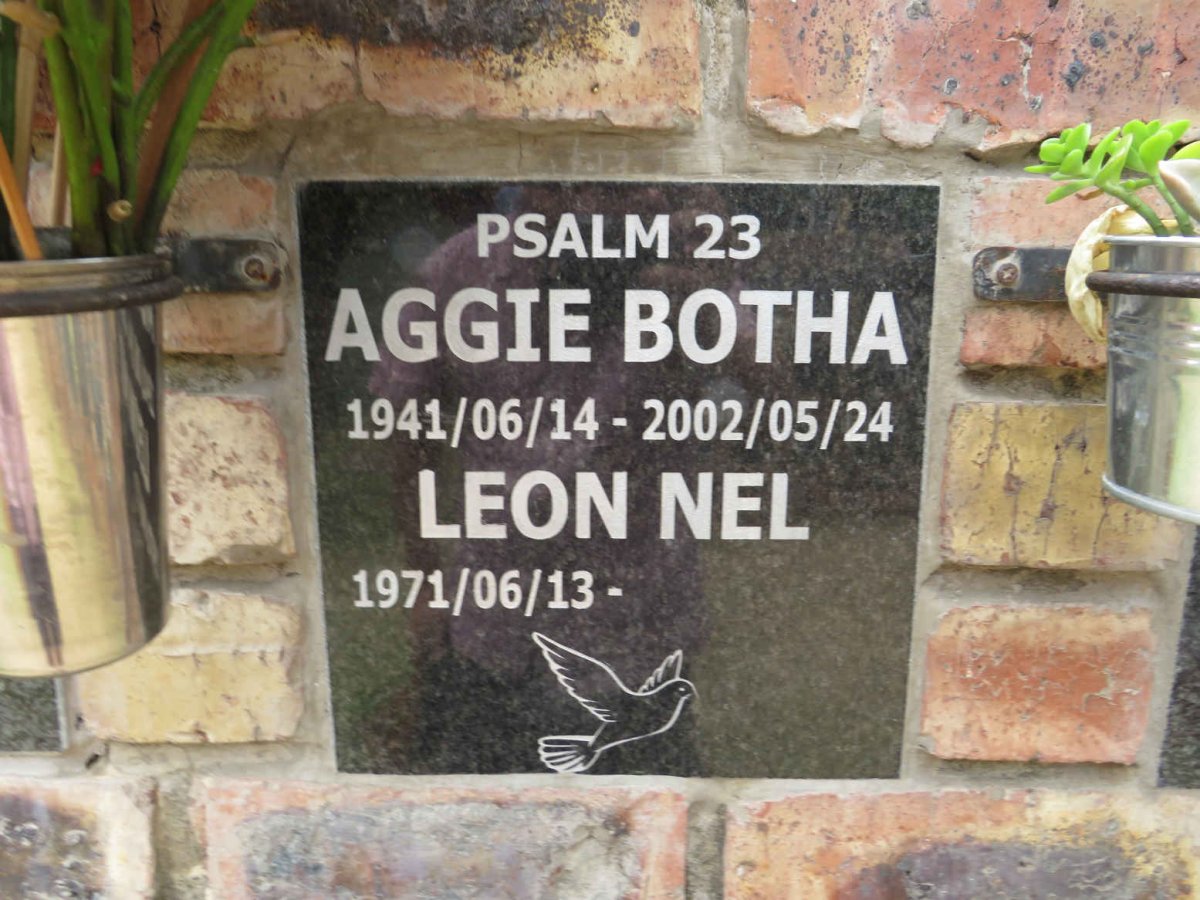 BOTHA Aggie 1941-2002 :: NEL Leon 1971-