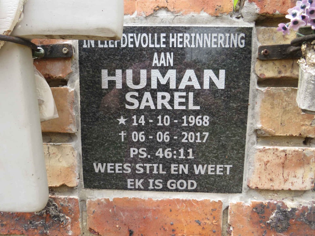 HUMAN Sarel 1968-2017