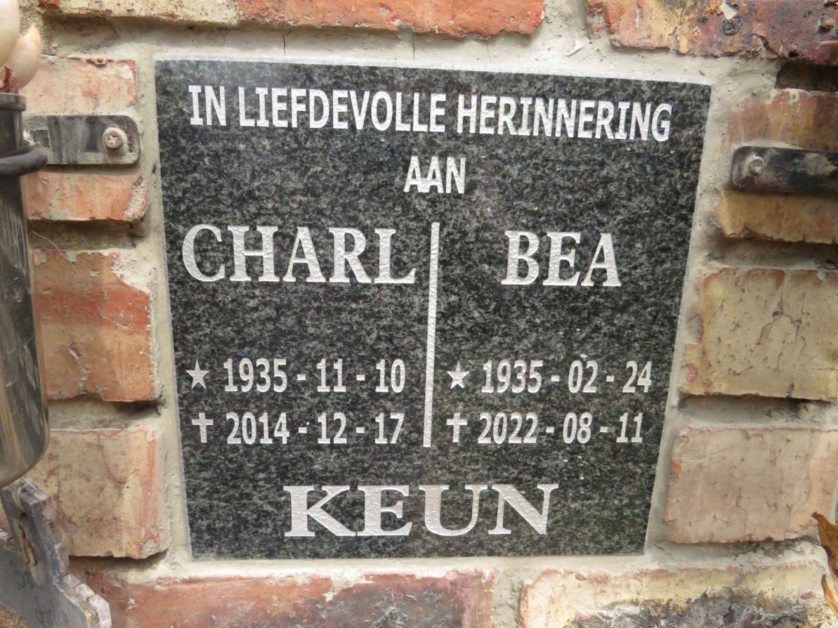 KEUN Charl 1935-2014 & Bea 1935-2022