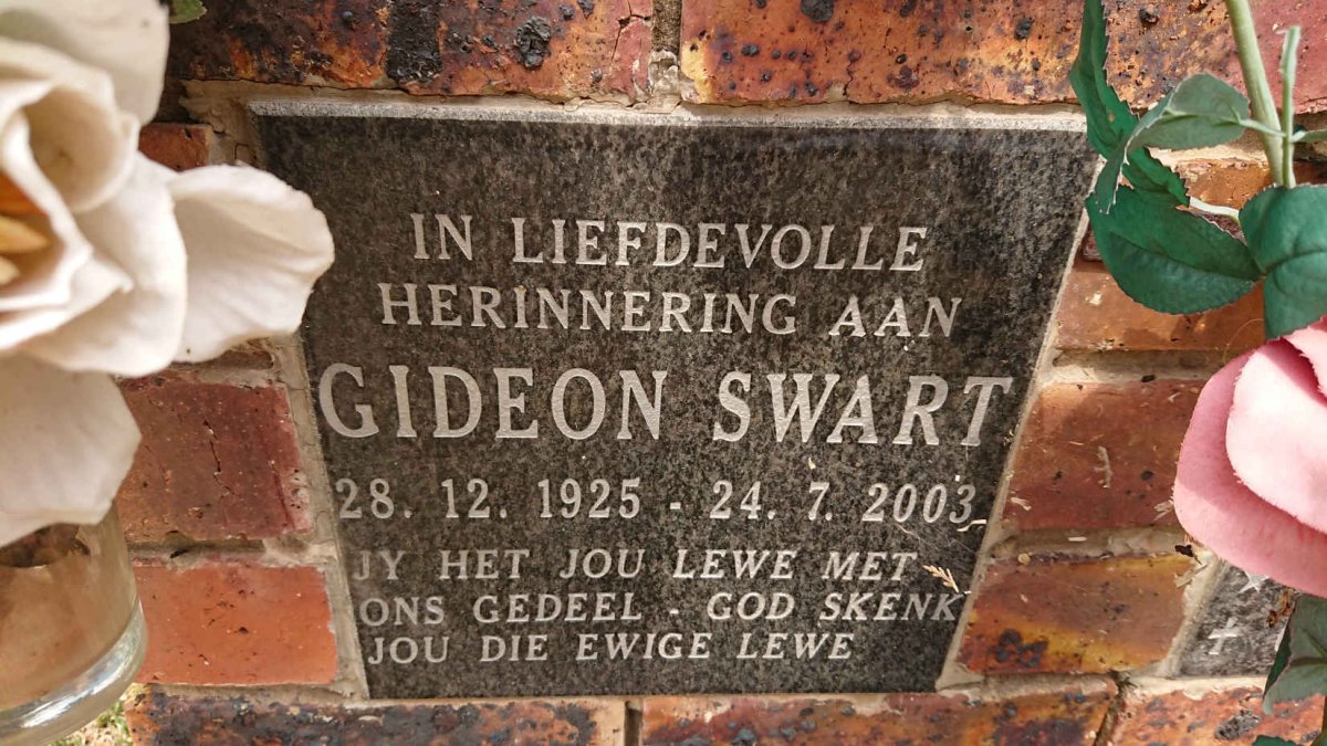 SWART Gideon 1925-2003