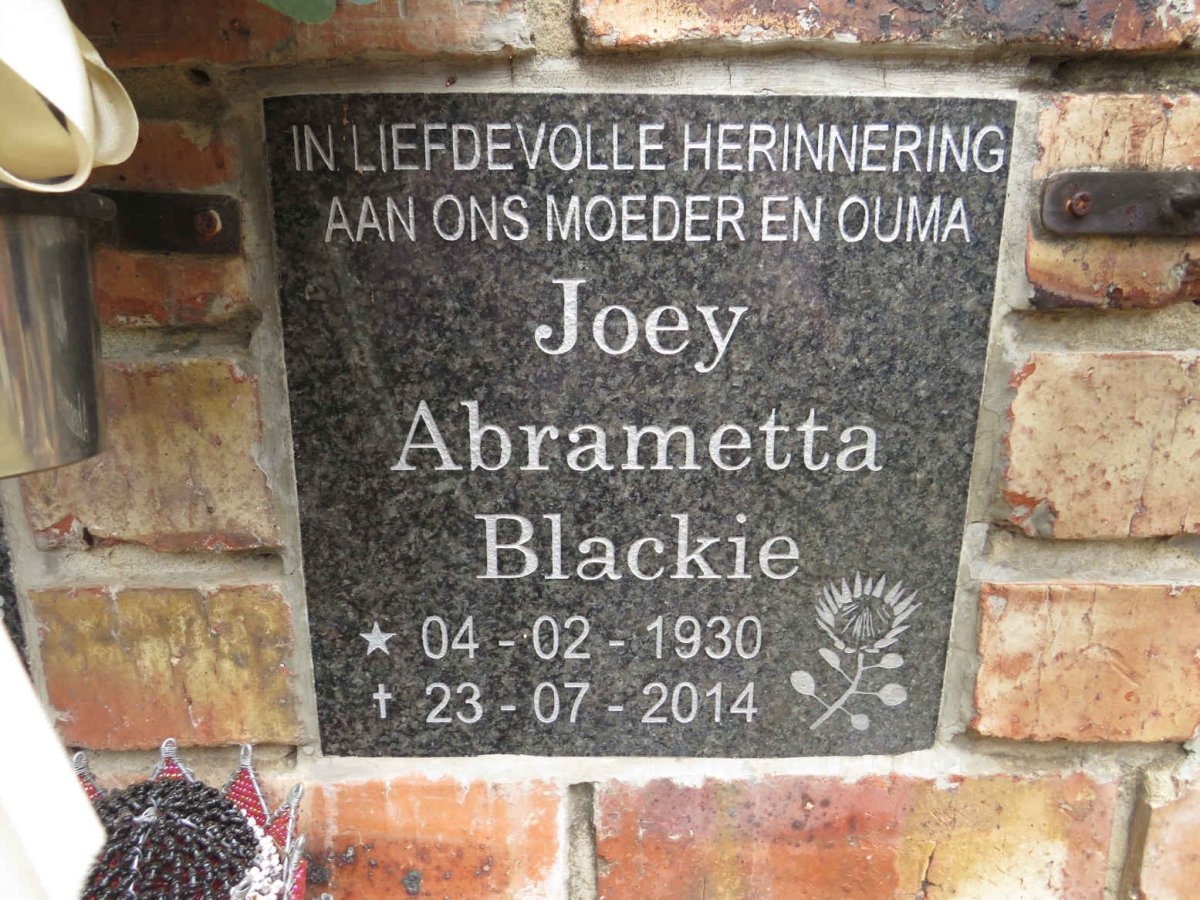 BLACKIE Joey Abrametta 1930-2014