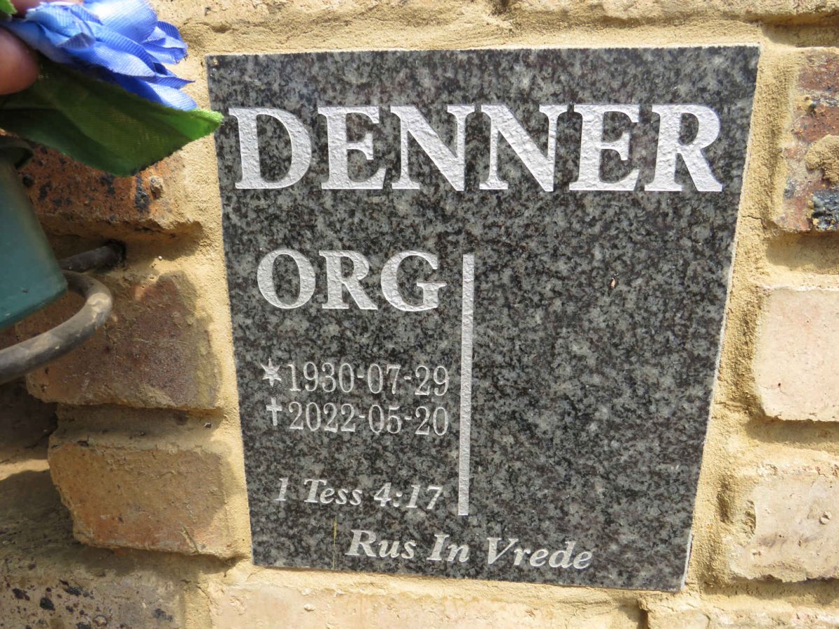 DENNER Org 1930-2022