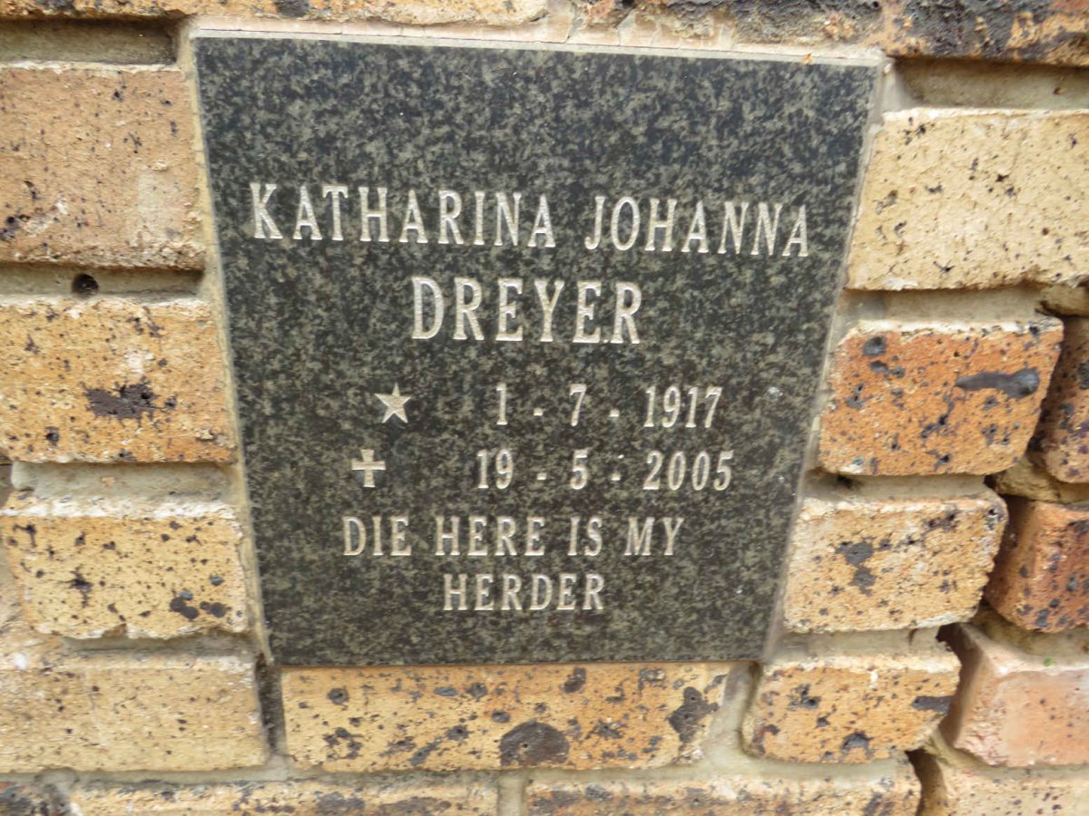 DREYER Katharina Johanna 1917-2005