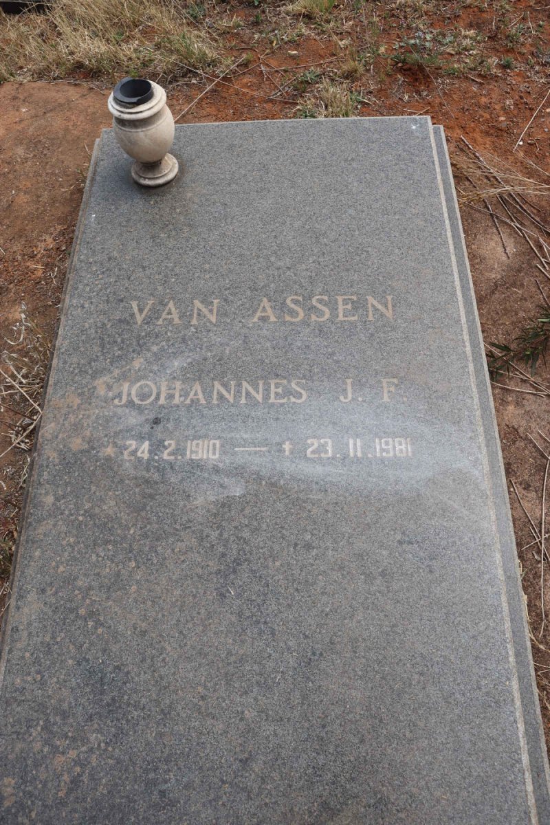 ASSEN Johannes J.F., van 1910-1981
