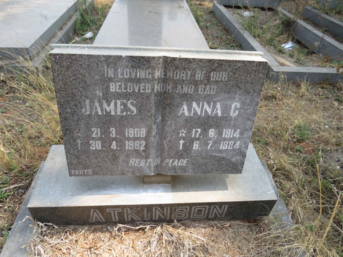 ATKINSON James 1908-1982 & Anna C. 1914-1984