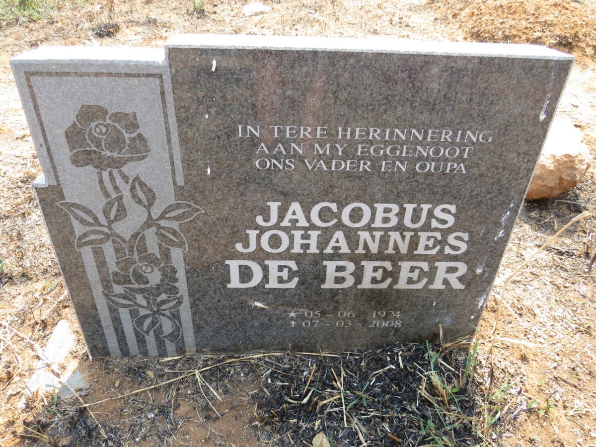BEER Jacobus Johannes, de 1924-2008
