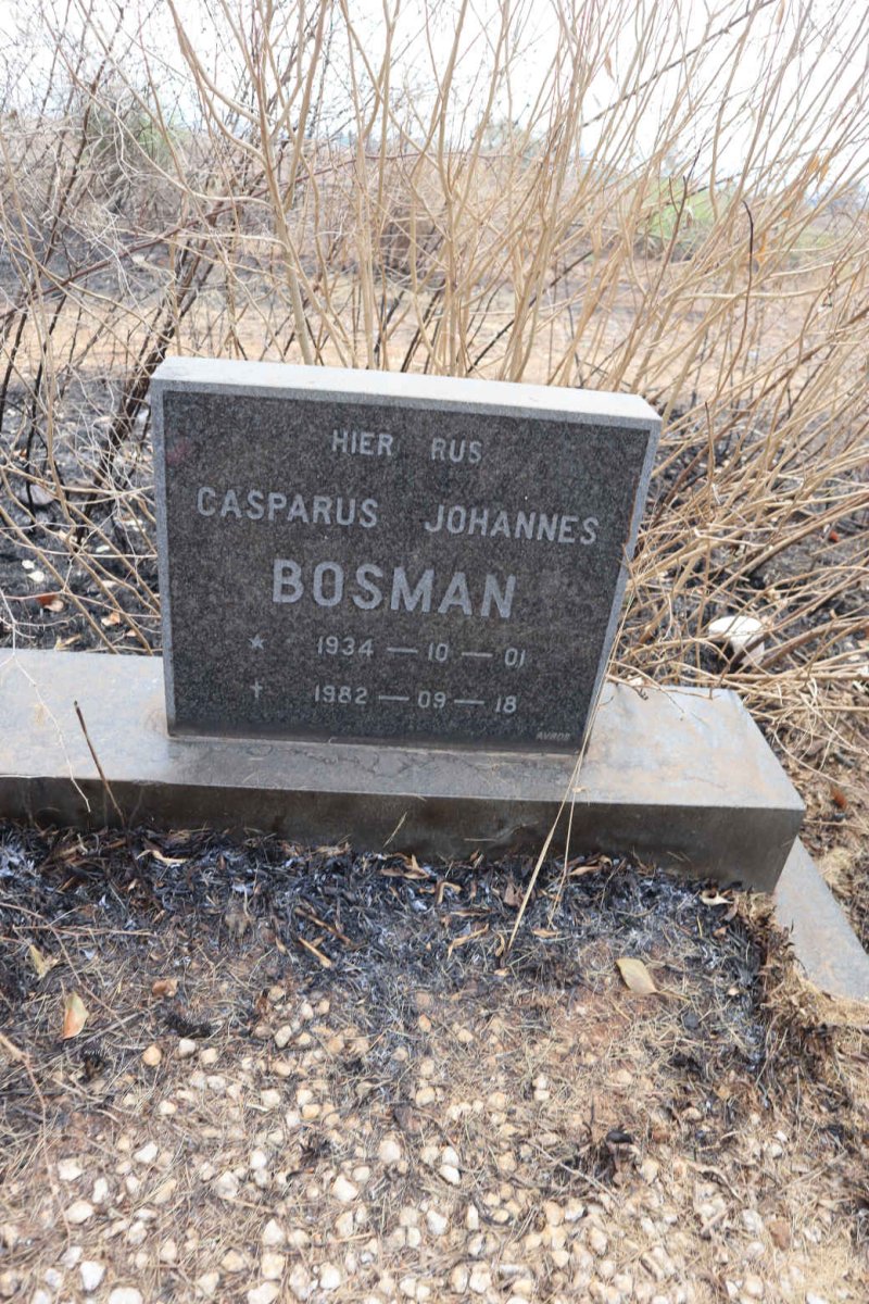 BOSMAN Casparus Johannes 1934-1982