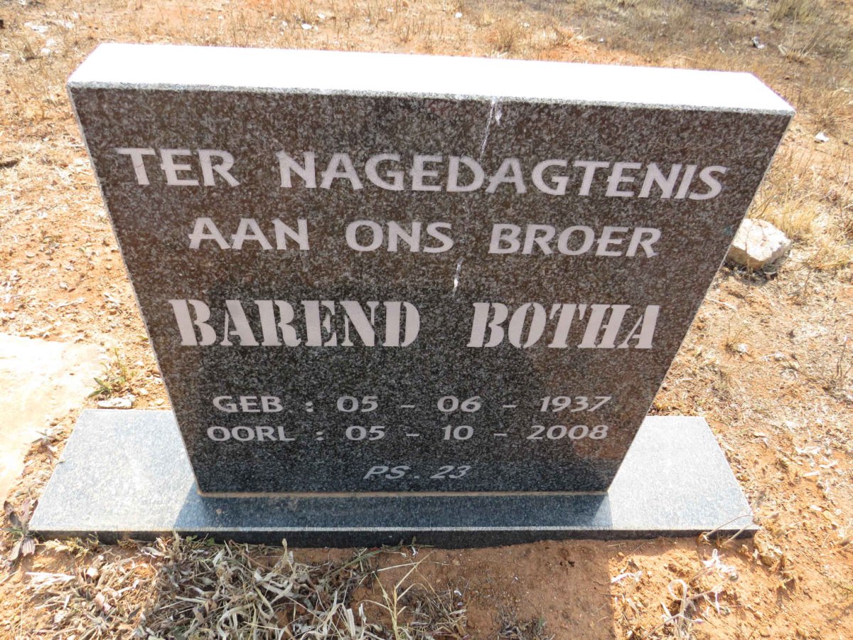 BOTHA Barend 1937-2008
