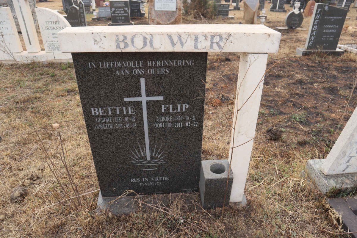 BOUWER Flip 1926-2011 & Bettie 1932-2001