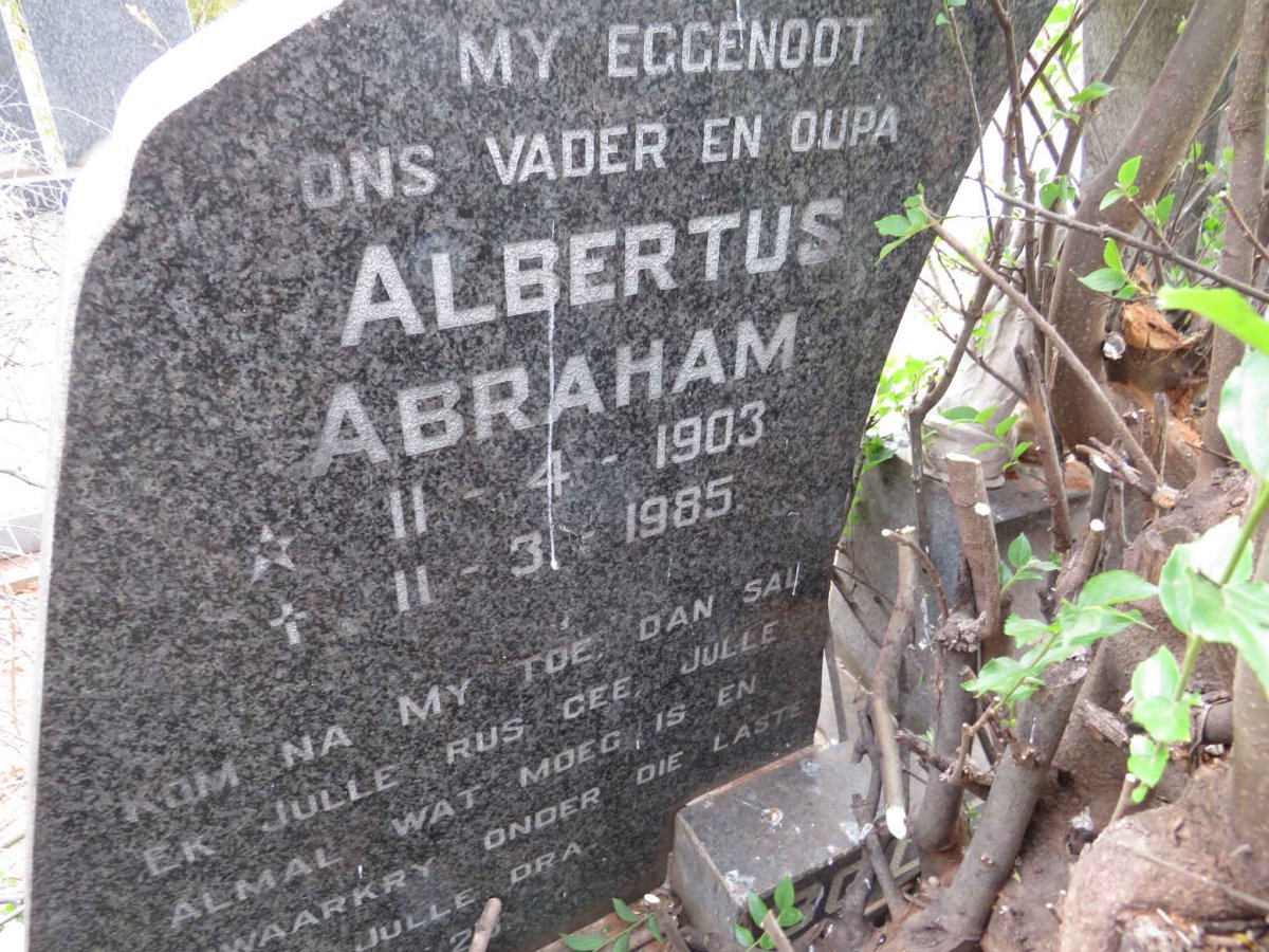 BODENSTEIN Albertus Abraham 1903-1985 & Dina Christina KILIAN 1906-1988 _1