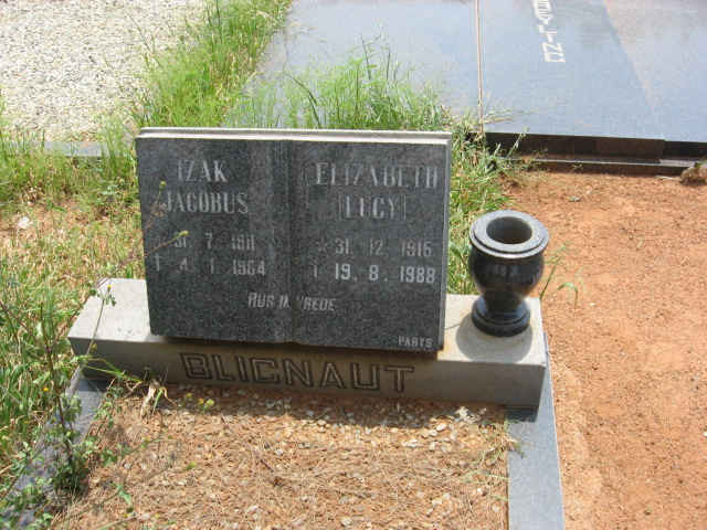 BLIGNAUT Izak Jacobus 1911-1964 &amp; Elizabeth 1915-1988