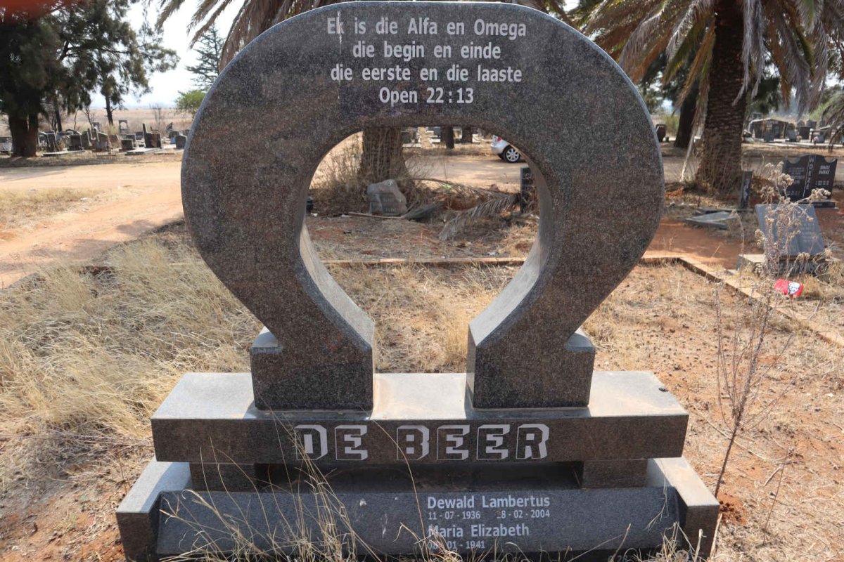 BEER Dewald Lambertus, de 1936-2004 & Maria Elizabeth 1941-