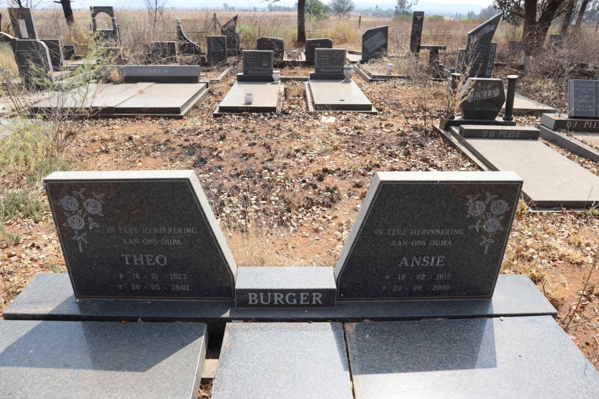 BURGER Theo 1922-2002 & Ansie 1917-2002