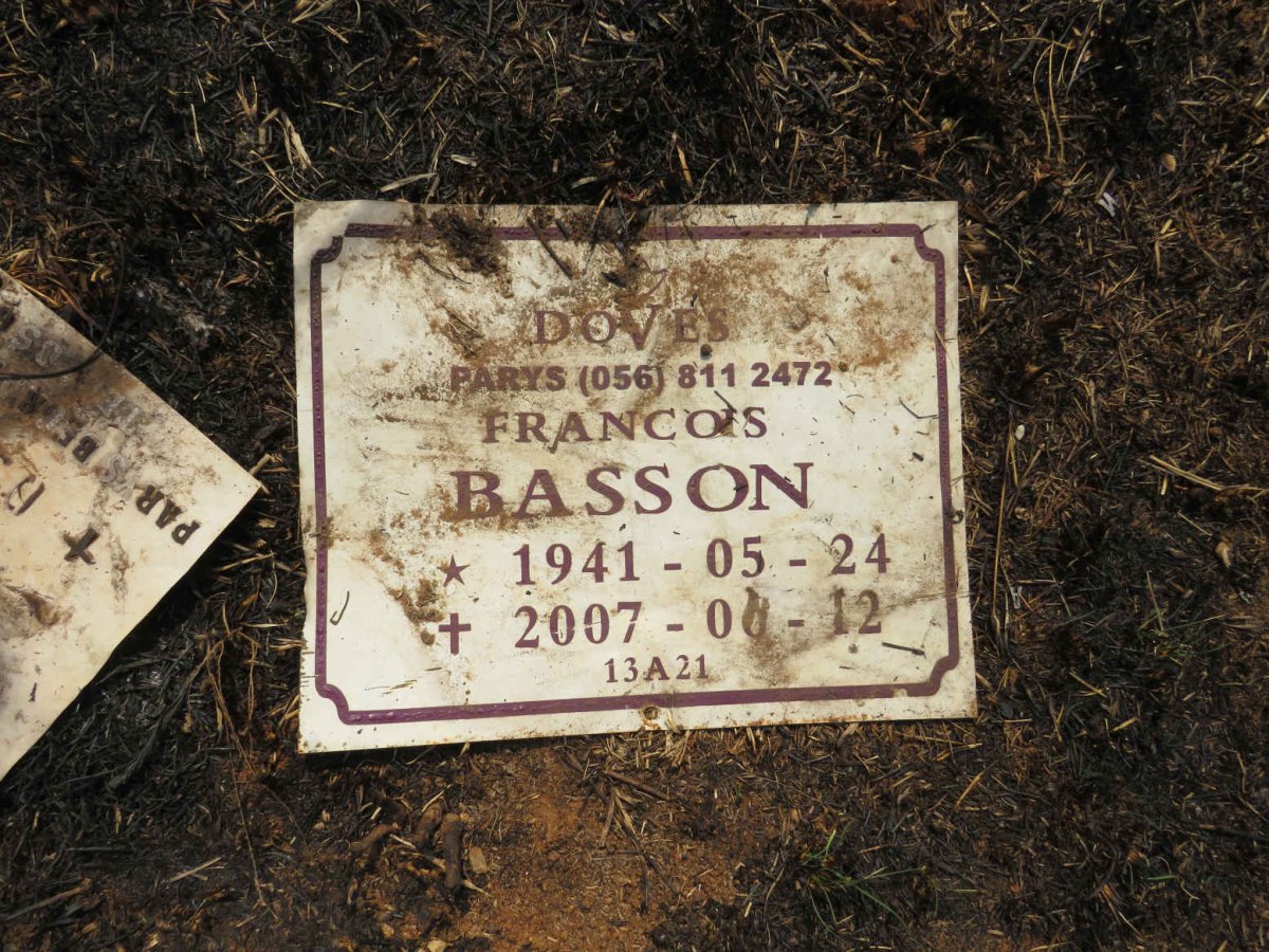 BASSON Francois 1941-2007
