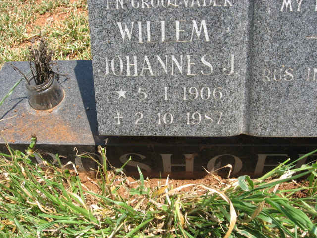 BOSHOFF Willem Johannes J. 1906-1987