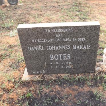 BOTES Daniel Johannes Marais 1926-2005