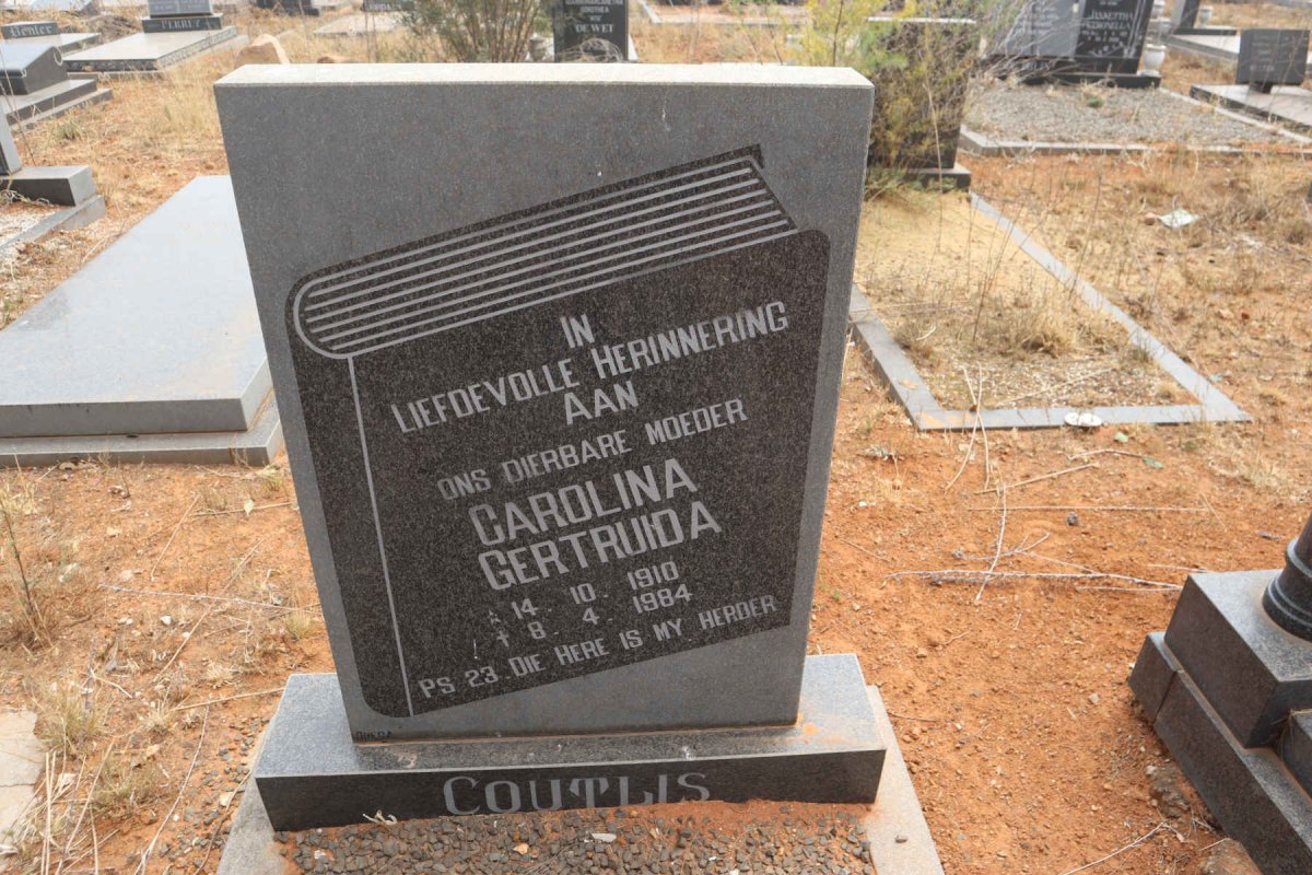 COUTLIS Carolina Gertruida 1910-1984