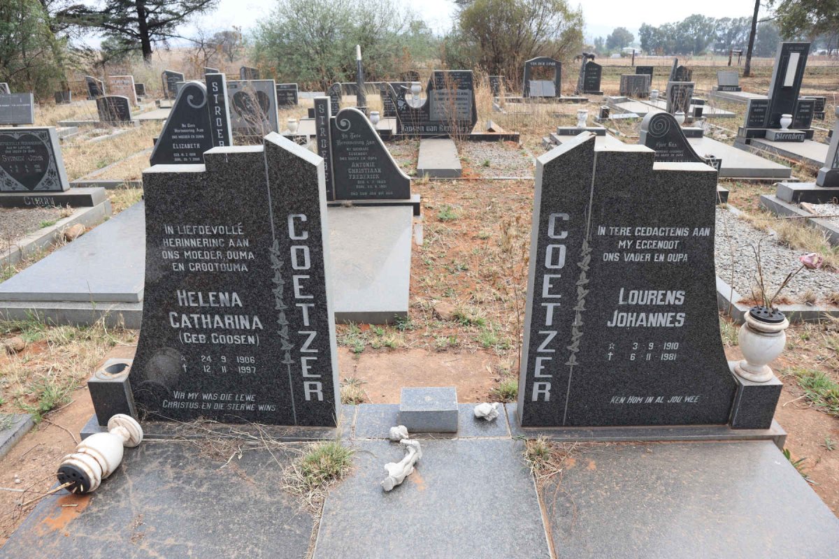 COETZER Lourens Johannes 1910-1981 & Helena Catharina GOOSEN 1906-1997