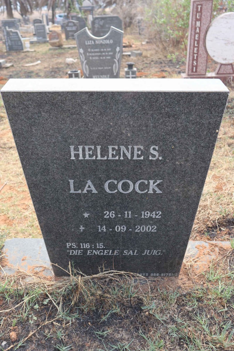 COCK Helene S., la 1942-2002