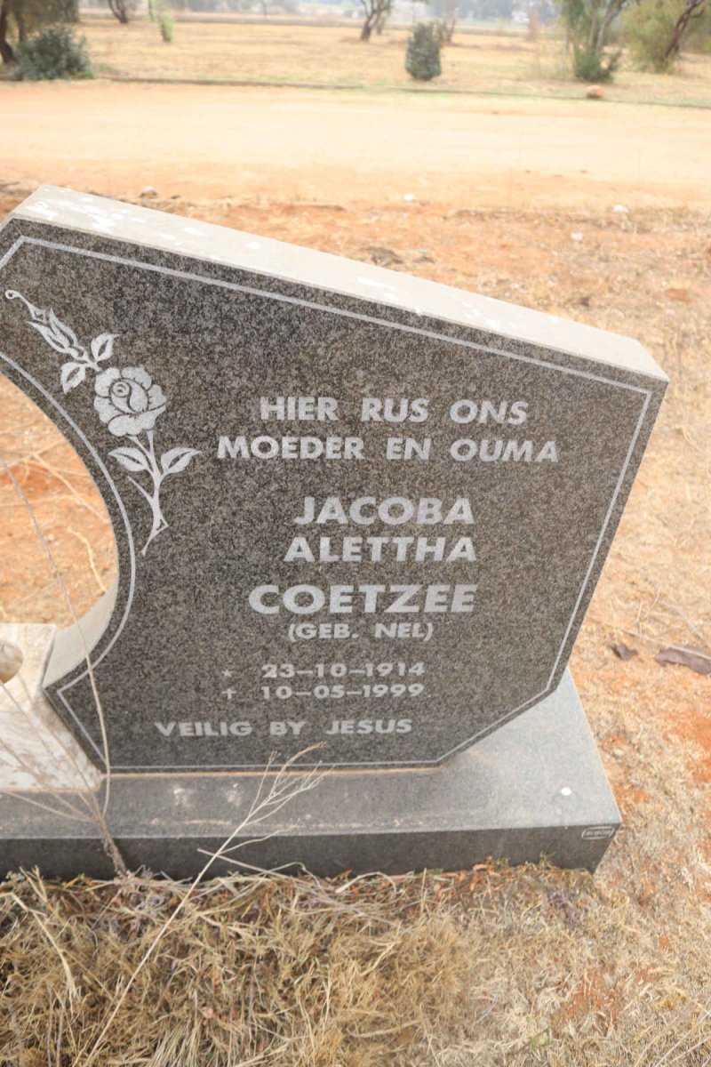 COETZEE Jacoba Alettha nee NEL 1914-1999