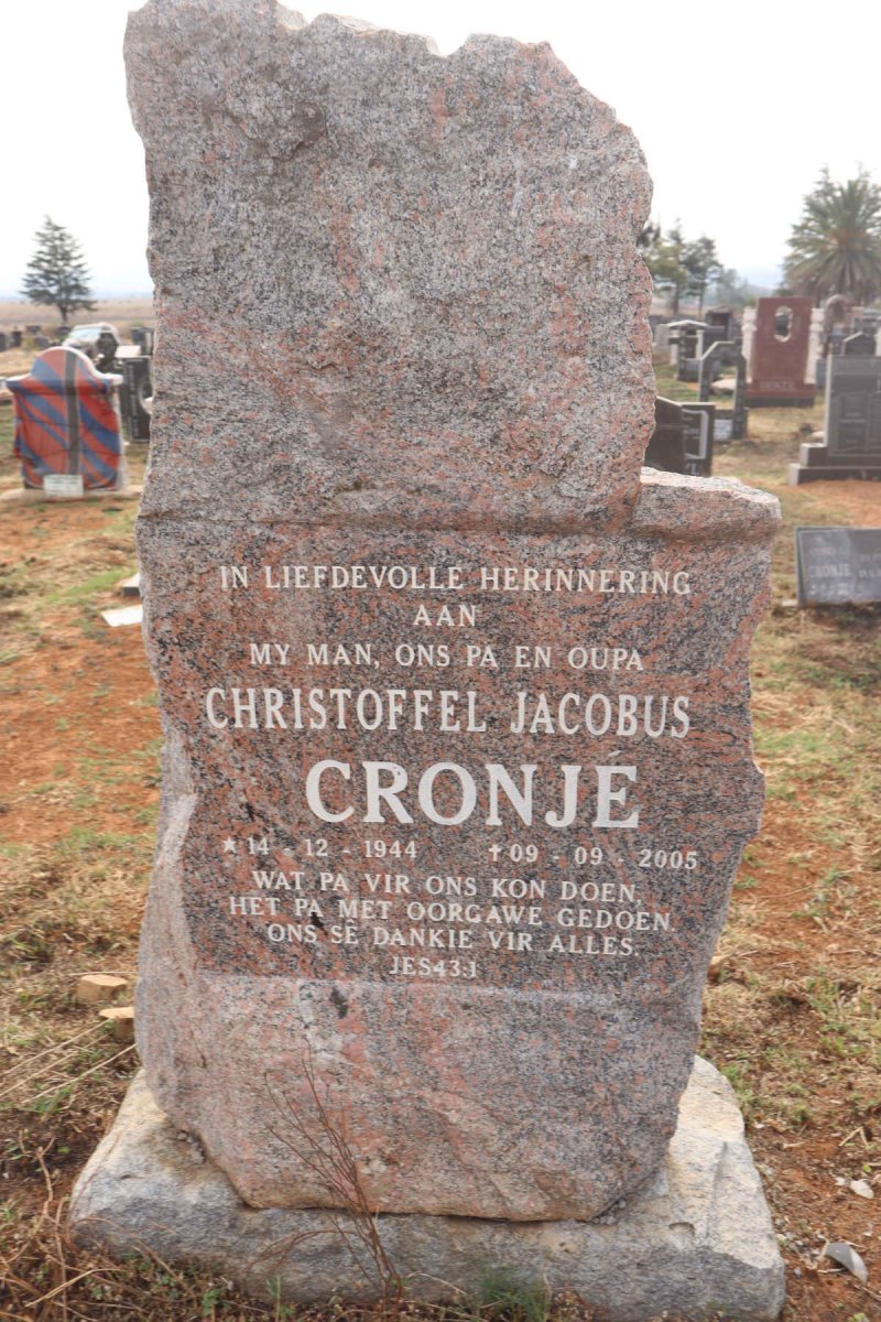 CRONJE Christoffel Jacobus 1944-2005