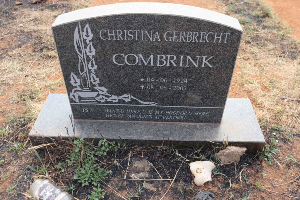 COMBRINK Christina Gerbrecht 1924-2002