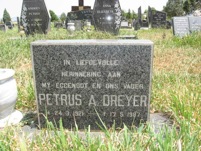 DREYER Petrus A. 1921-1987