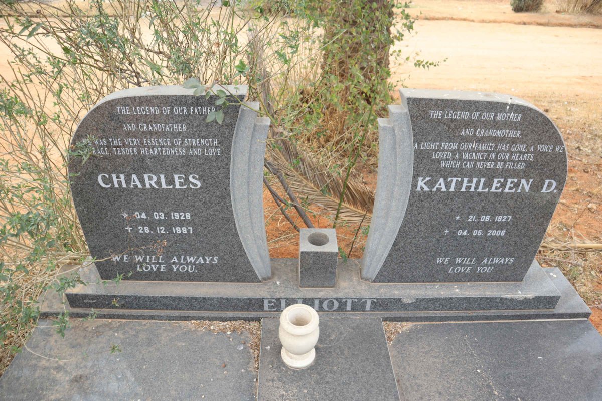 ELLIOTT Charles 1928-1997 & Kathleen D. 1927-2006