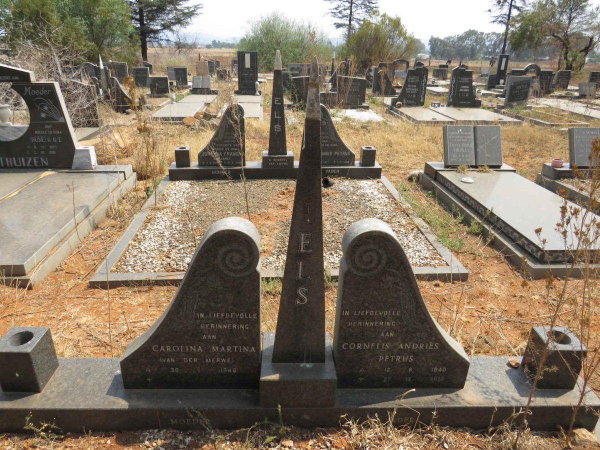 ELS Cornelis Andries Petrus 1940-2013 & Carolina Martina VAN DER MERWE 1946- _1
