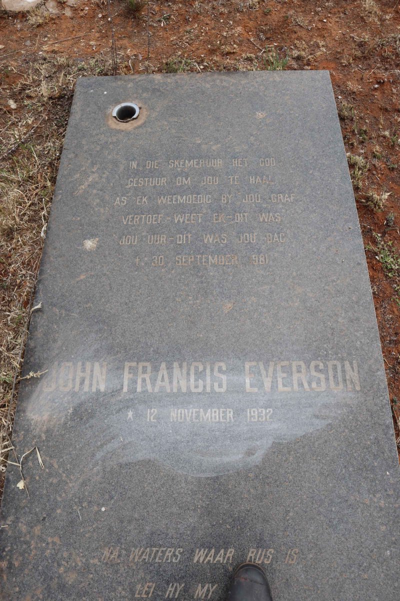 EVERSON John Francis 1932-1981
