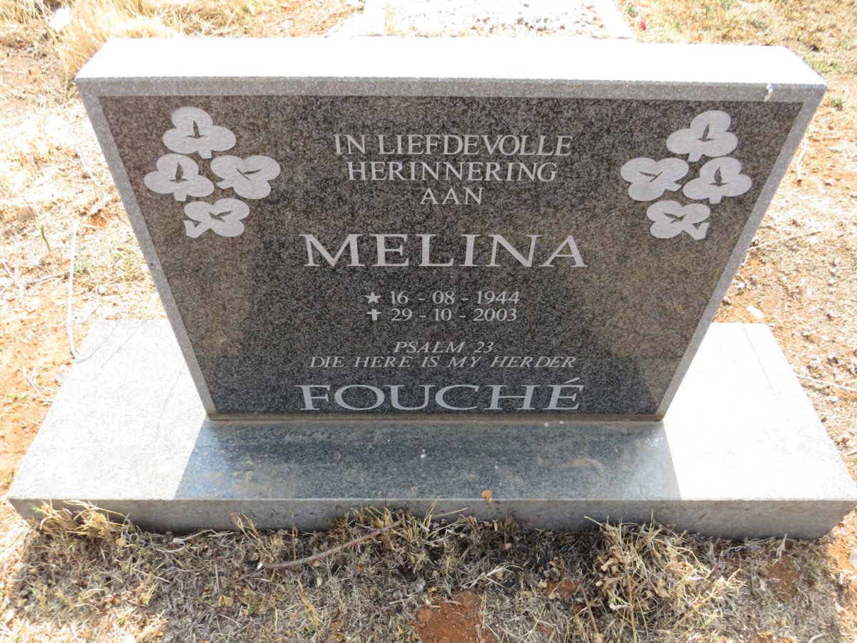 FOUCHE Melina 1944-2003