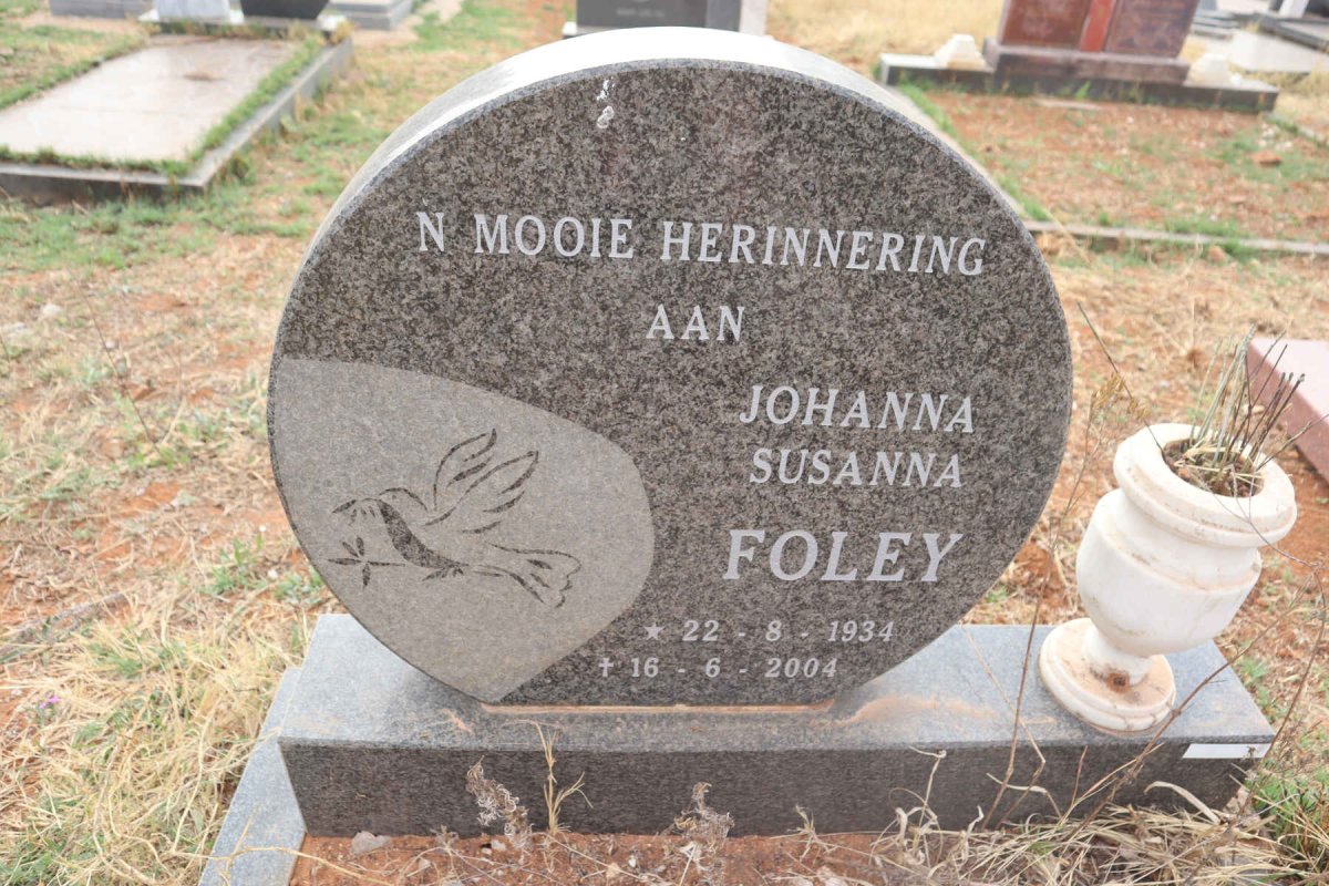 FOLEY Johanna Susanna 1934-2004