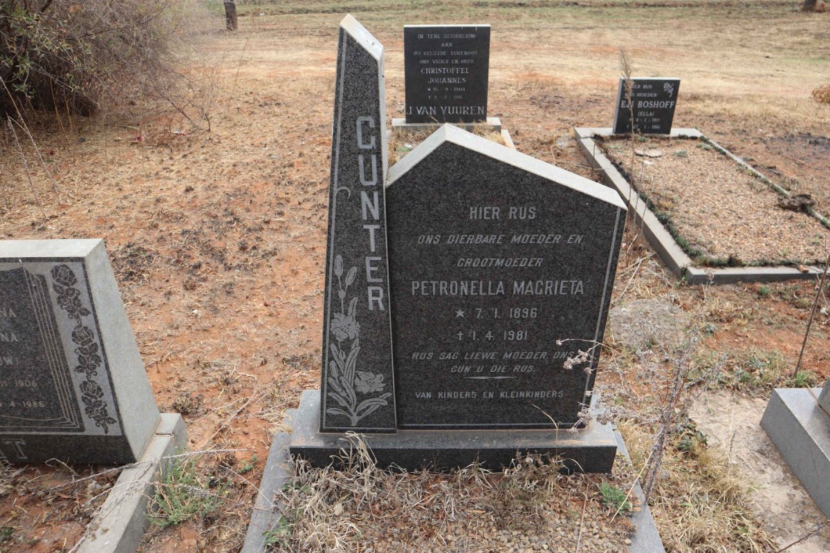 GUNTER Petronella Magrieta 1896-1981