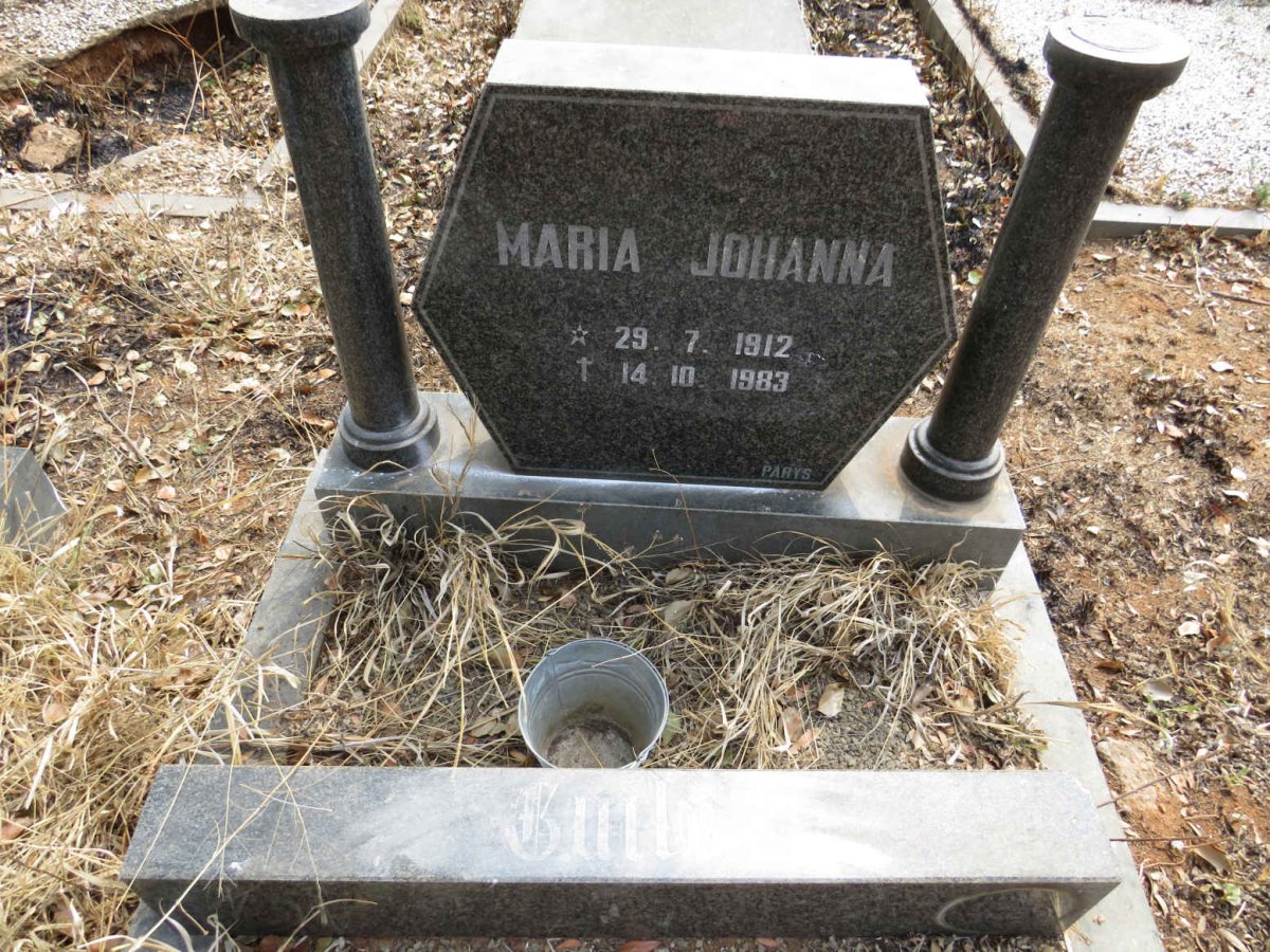 GUILD Maria Johanna 1912-1983