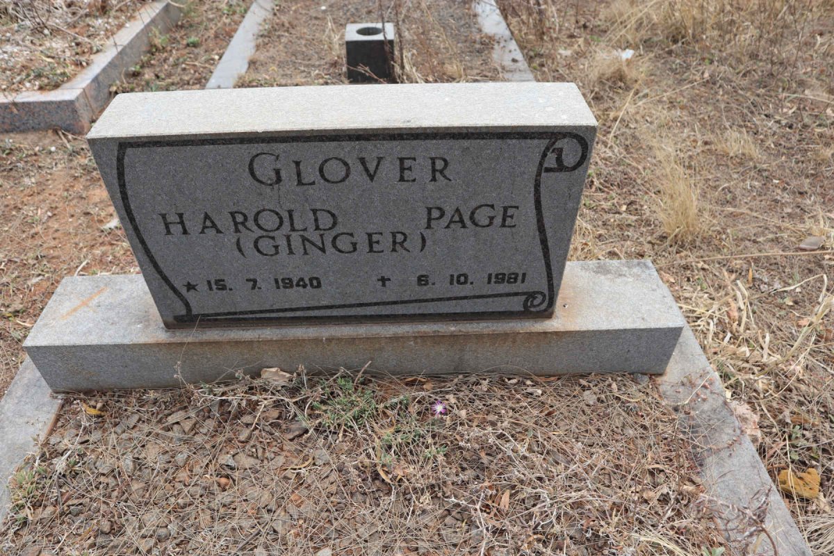 GLOVER Harold Page 1940-1981