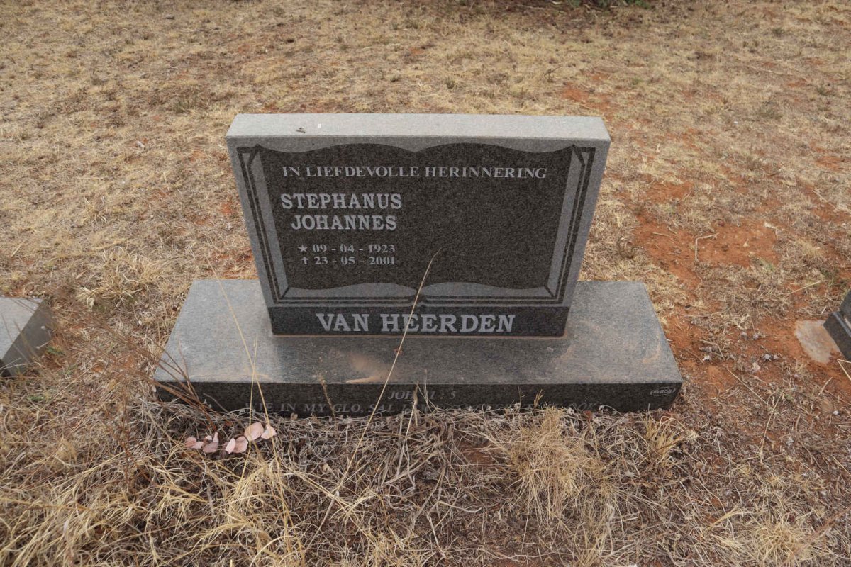 HEERDEN Stephanus Johannes, van 1923-2001
