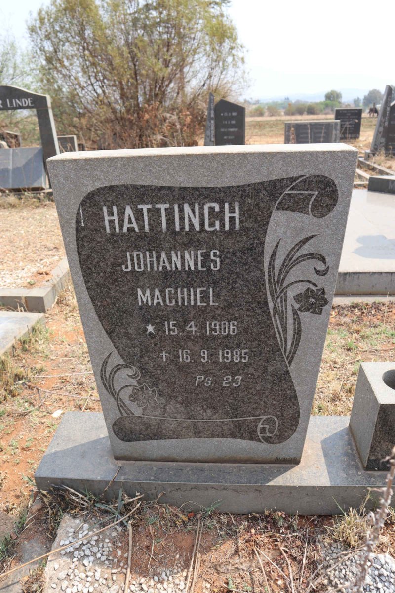 HATTINGH Johannes Machiel 1906-1985