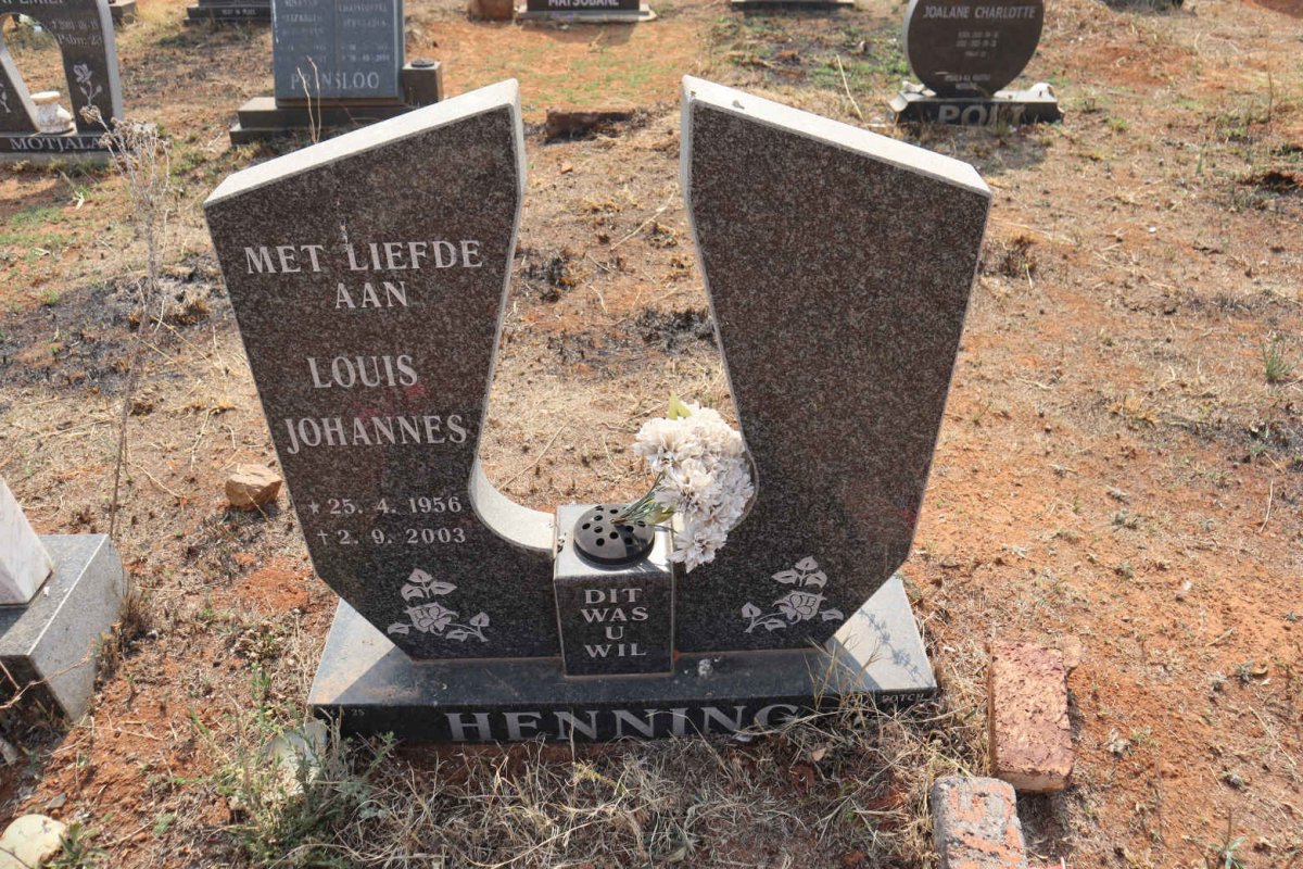 HENNING Louis Johannes 1956-2003