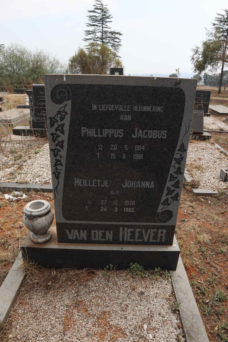 HEEVER Phillippus, van den 1914-1981 & Heilletje Johanna ELS 1920-1985