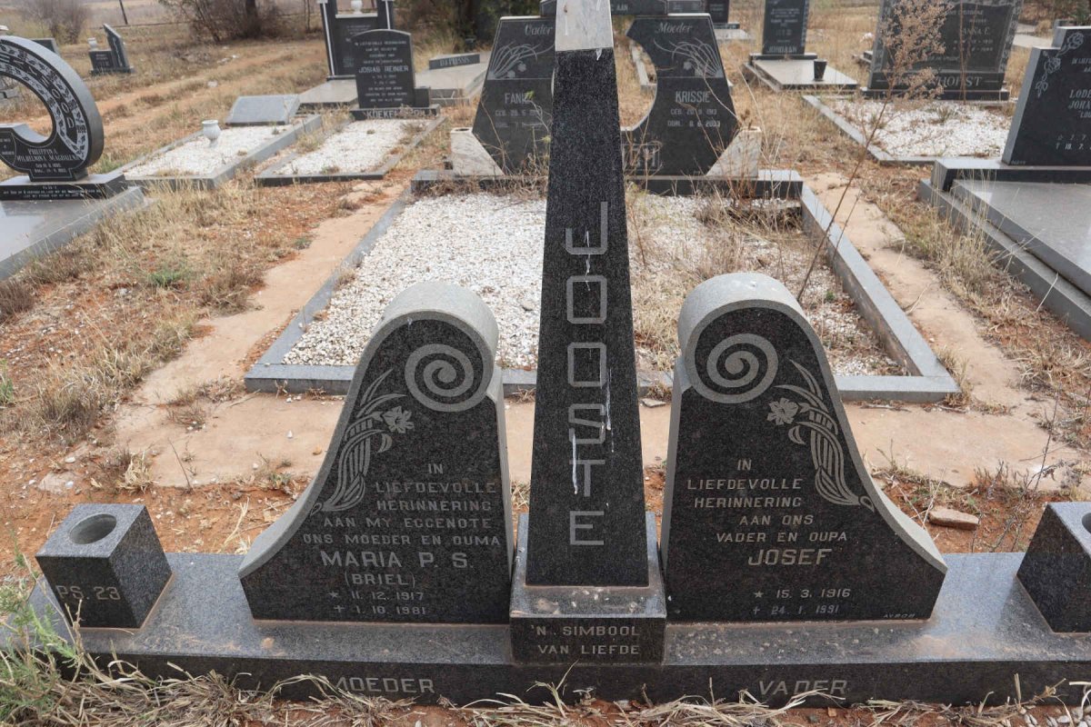 JOOSTE Josef 1916-1991 & Maria P.S. BRIEL 1917-1981