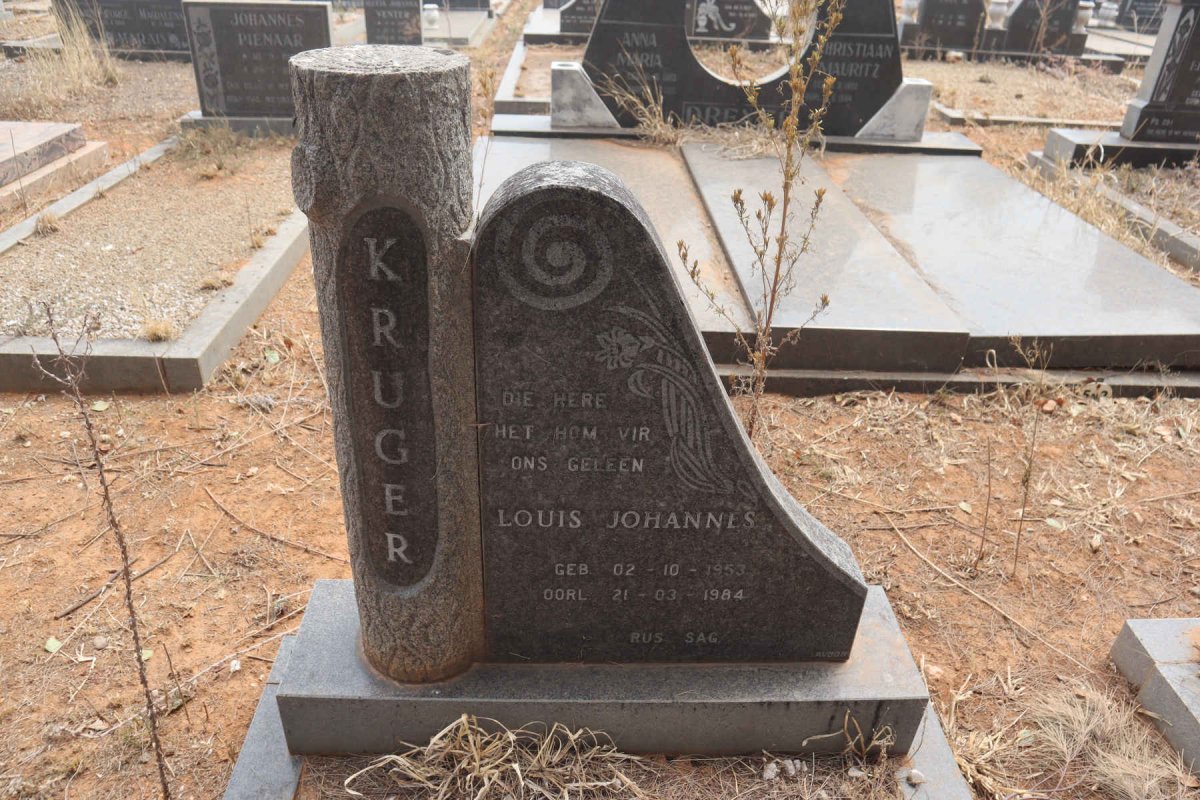 KRUGER Louis Johannes 1953-1984