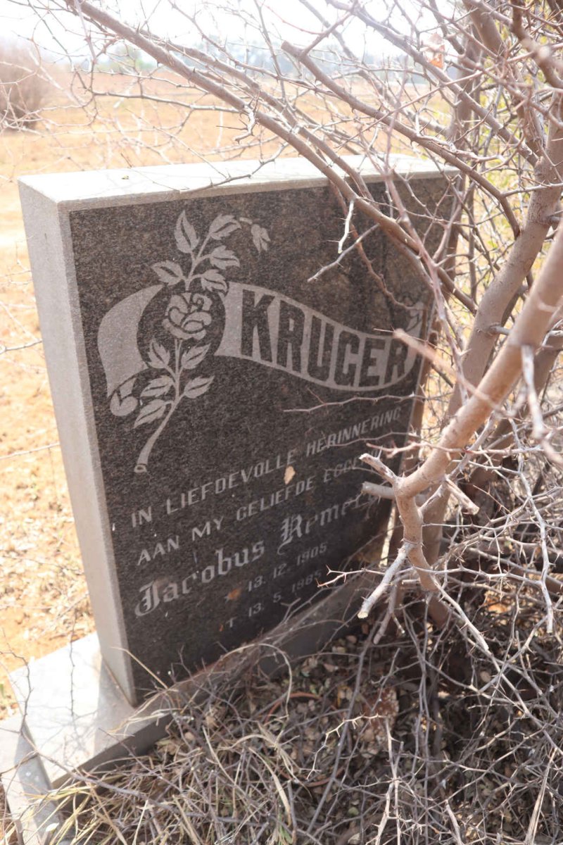 KRUGER Jacobus Remerus 1905-1985