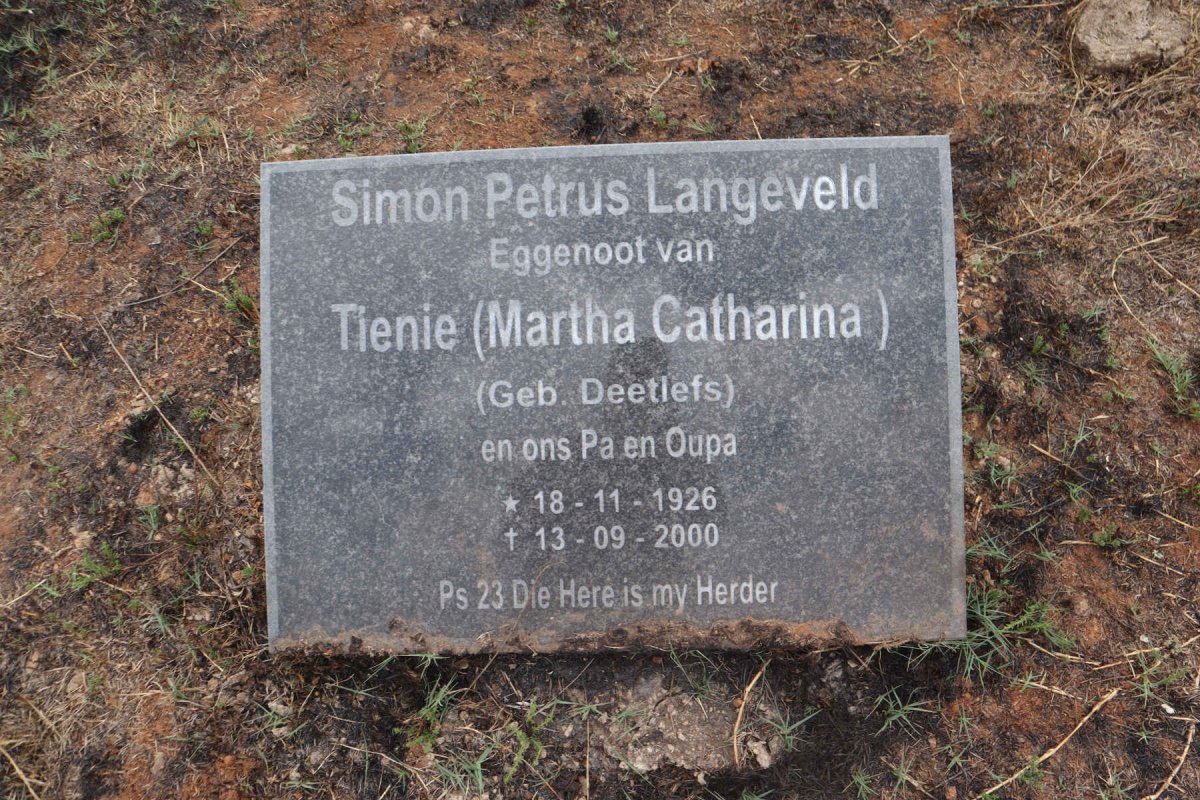 LANGEVELD Simon Petrus 1926-2000 