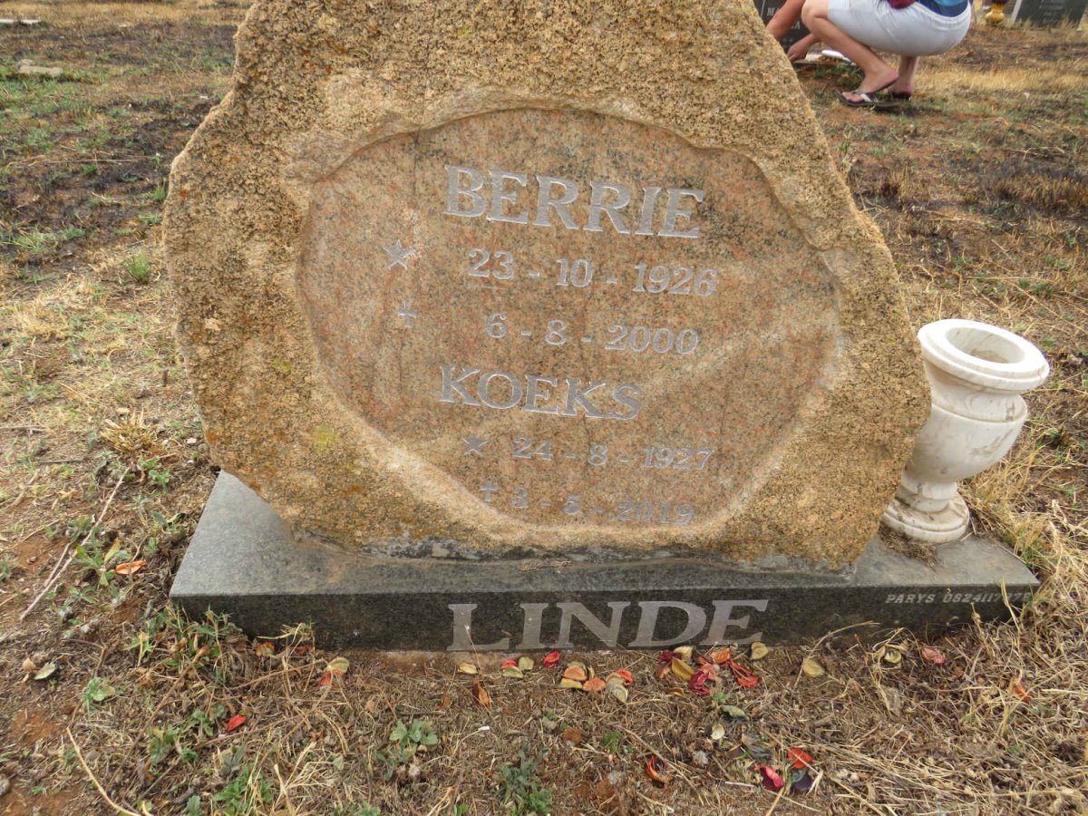 LINDE Berrie 1926-2000 & Koeks 1927-2019
