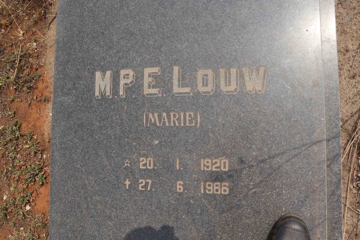 LOUW M.P.E. 1920-1986
