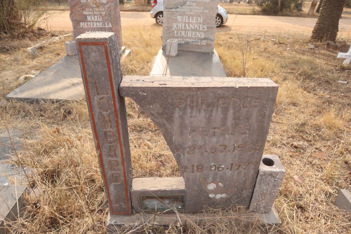 LOMBARD Philippus Petrus 1939-1997